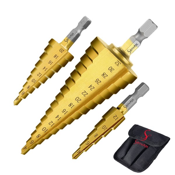 3PCS HSS Step Bits
