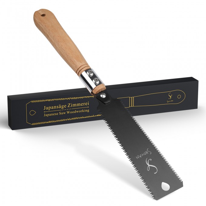 Japanese Ryoba Double-Sided Pull Saw for Wood