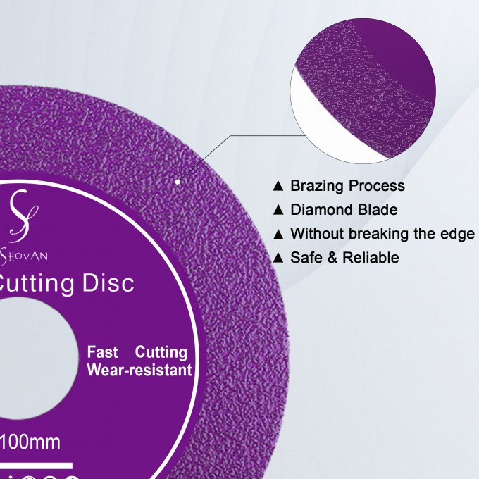 3 Pieces Glass Cutter, Thin Diamond Disc Saw Blade Cutting Disc Glass Ø100 x 22.23 mm