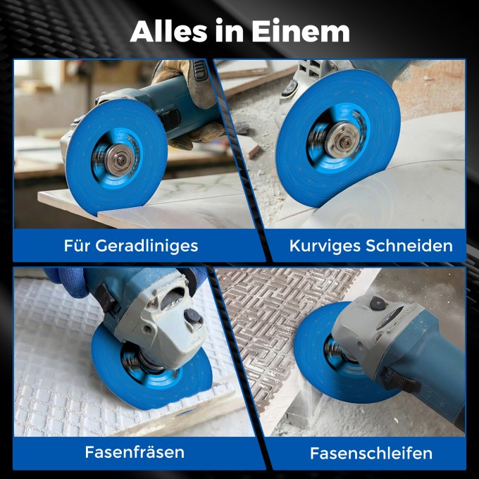 3 pieces of 125mm tile cutting discs for metal 1mm