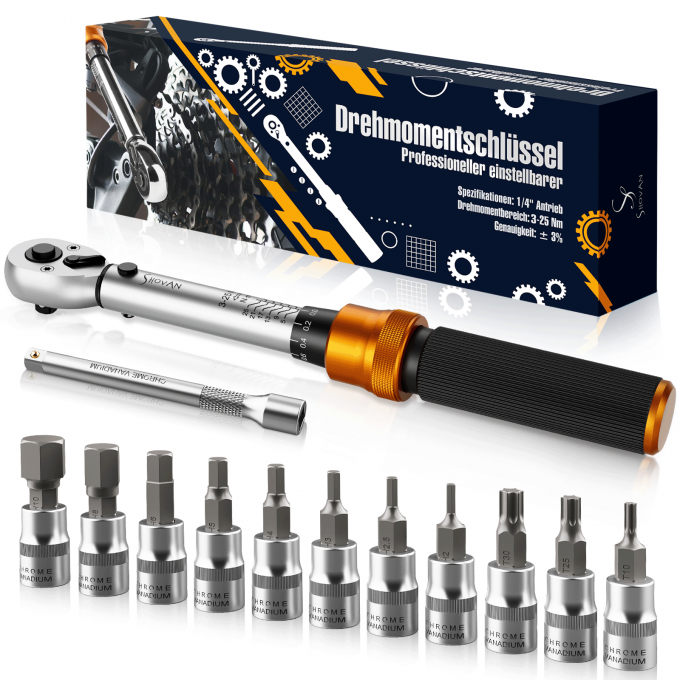 13PCS Torque Wrench Set