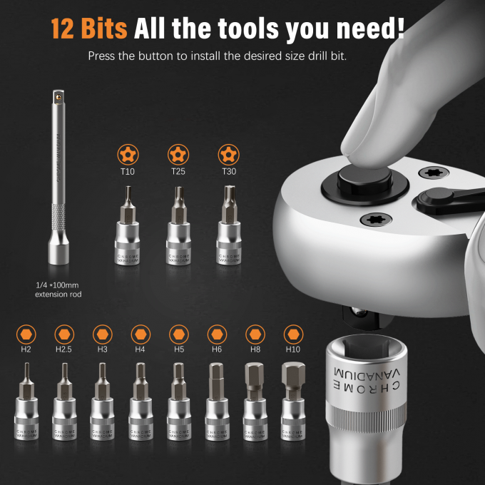 13PCS Torque Wrench Set
